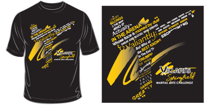 Sale! Shadow tournament t-shirt- Springfield martial arts challenge