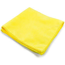 Yellow microfiber cleaning rags ea.