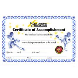 Certificate of Accomplishment