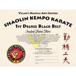 Black Belt Diploma