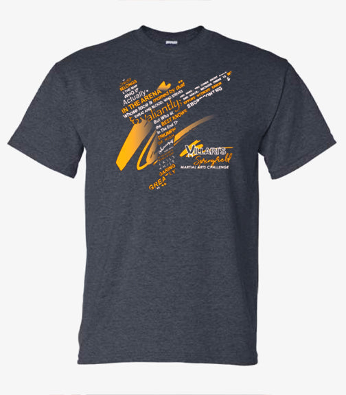 Closeout!! Shadow tournament t-shirt- Springfield martial arts challenge